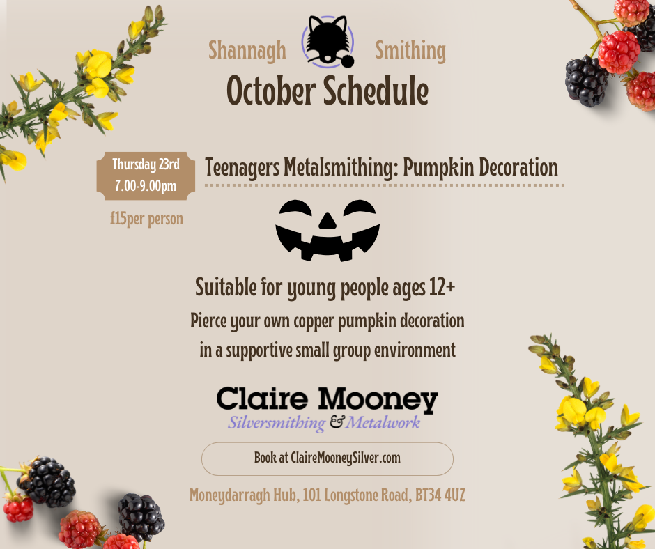 Teenagers Metalsmithing: Pumpkin Decoration (Thursday 23rd October)